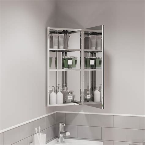 stainless steel bathroom corner cabinet with mirror|mirror fronted bathroom wall cabinets.